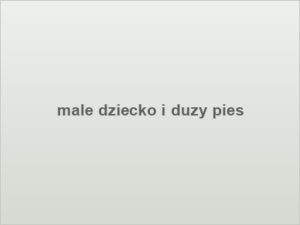 male dziecko i duzy pies
