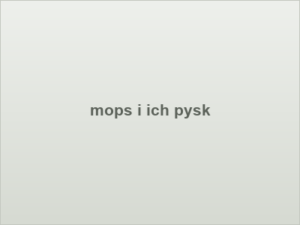 mops i ich pysk