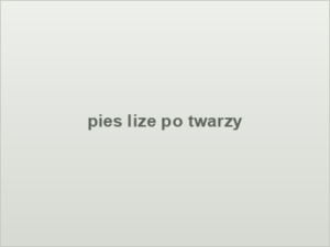 pies lize po twarzy